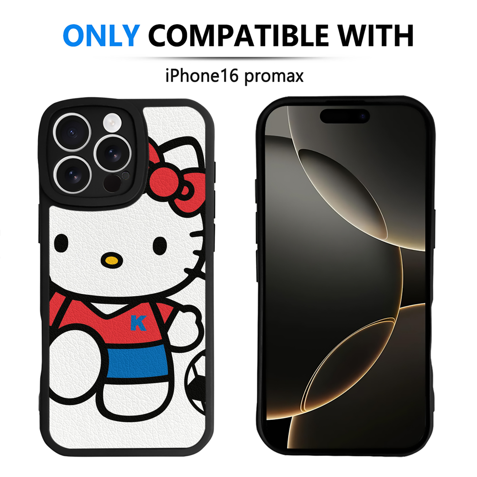 （画像用） Hello Kitty ハローキティ 【iPhone 16シリーズ対応】シリコンスマホケース（レザー調） 材質：シリコン